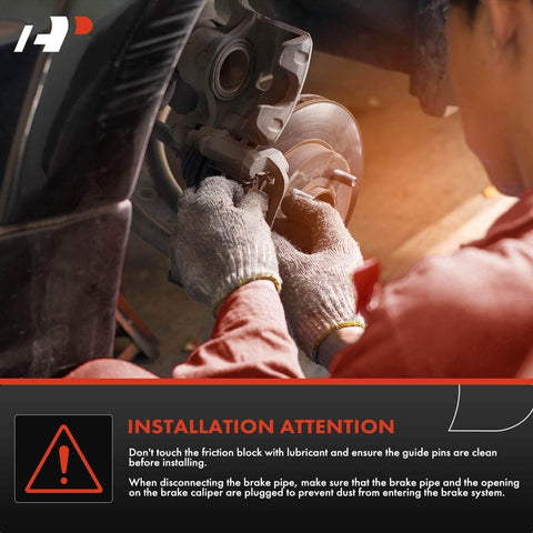 A-Premium brake caliper rear-left view boosts stopping reliability on loaded vehicles.