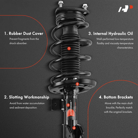 A-Premium coil spring assembly for Mazda 6 2014-2017 durable suspension support