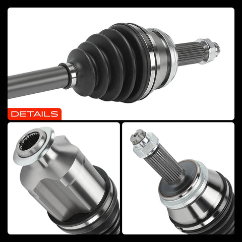 A-Premium CV axle assembly shows front-right alignment for installation