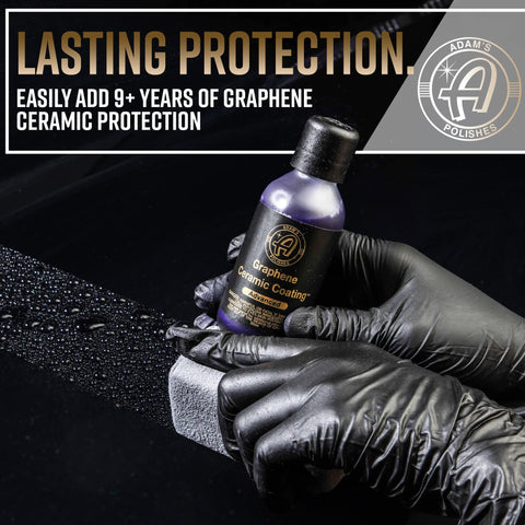 Coating applied to glass and headlights; Adam's Polishes improves clarity.
