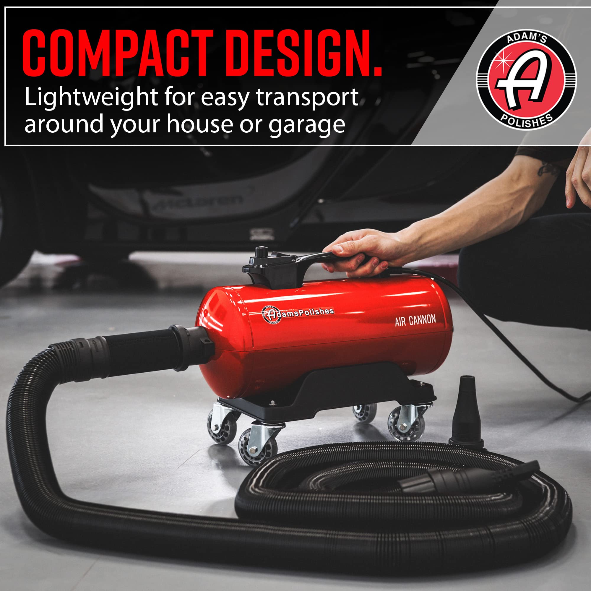 Includes rubberized attachments for versatile drying patterns.