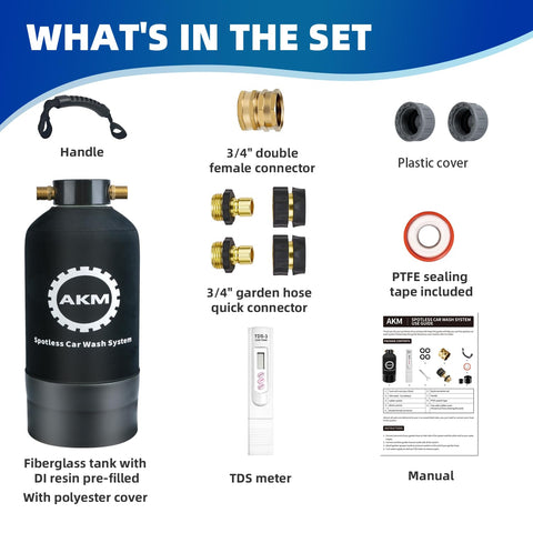 AKM DI resin filled tank demonstrates long term use and easy resin replacement.
