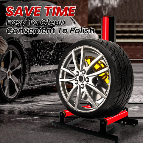 ALL4DETAIL 360° Rolling Wheel Stand height adjustment supports comfortable working position