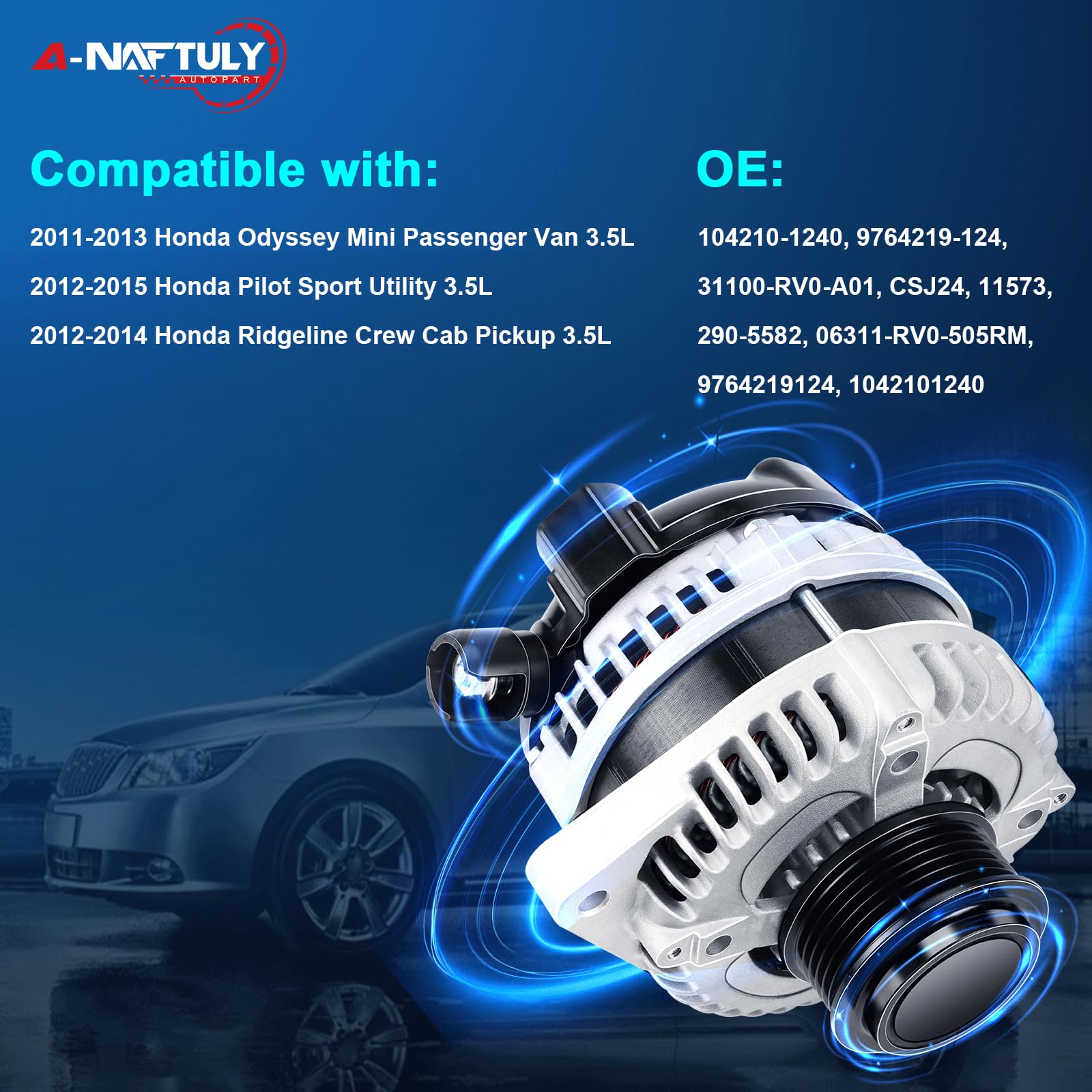 A-NAFTULY 11573N side profile highlighting robust construction for reliable charging.