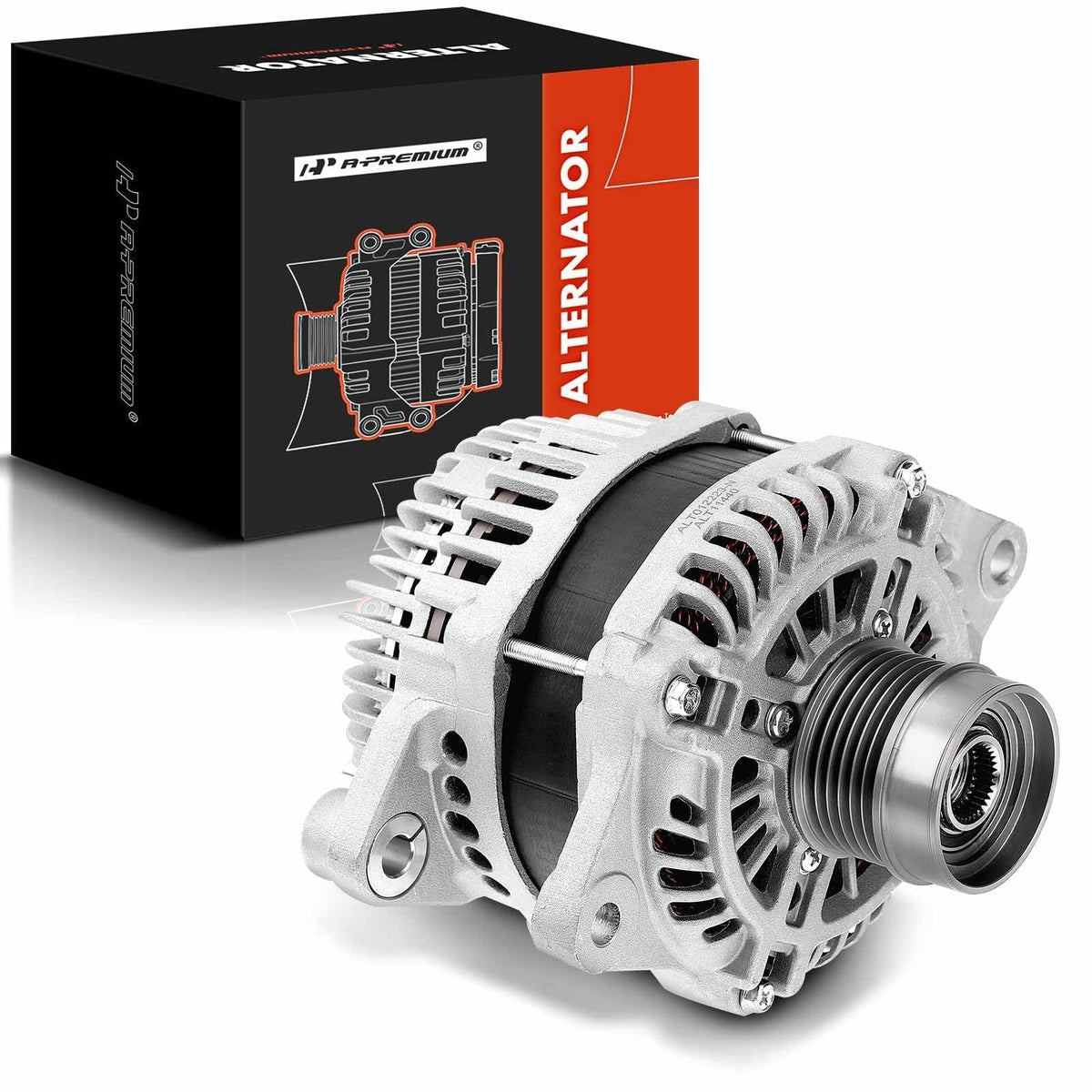 A-Premium alternator for Dodge Journey 2009-2020 front view highlighting sturdy construction for dependable charging