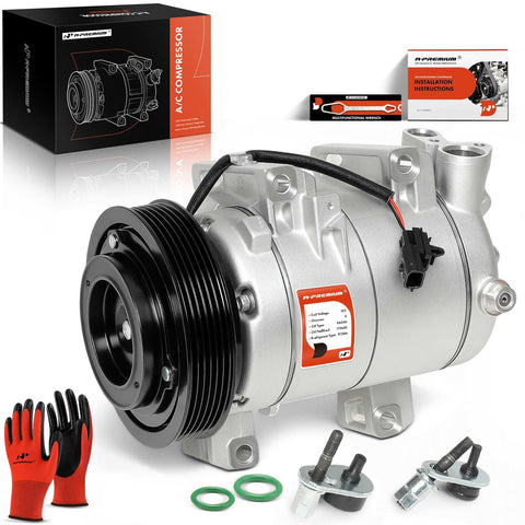 A-Premium compressor with clutch for Nissan Rogue 2008-2013, reliable cooling system replacement.