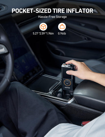 AstroAI L7 17 L/min airflow enables quicker tire inflations.