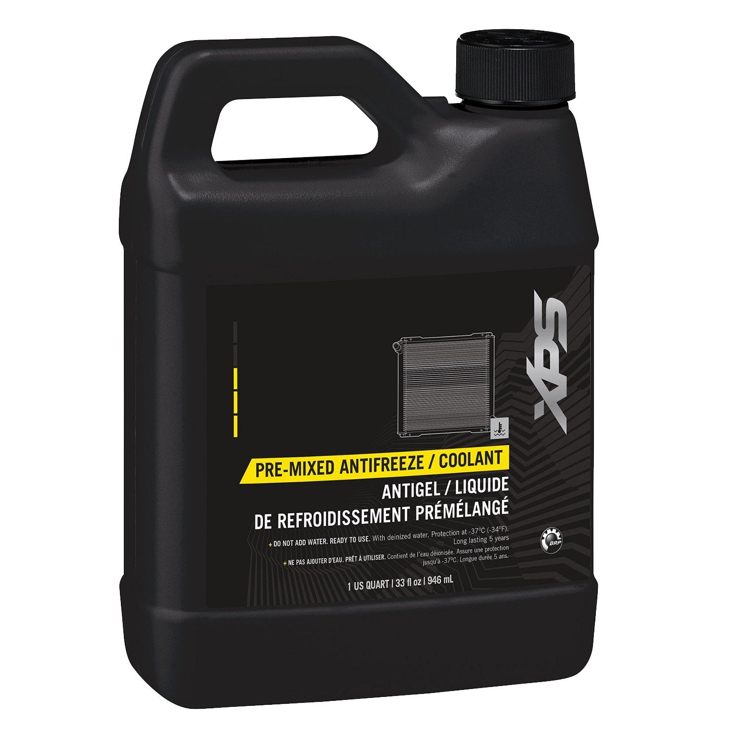 BRP Sea-Doo 1L premixed antifreeze bottle for BRP engines, delivering reliable heat transfer for easy maintenance.