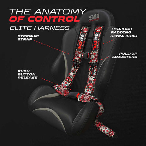 Sugar Skull Elite Series padding provides comfort on rugged trails