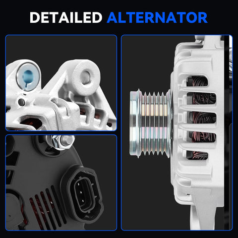 Hikevent 150-amp alternator durability coating protects against heat and corrosion.