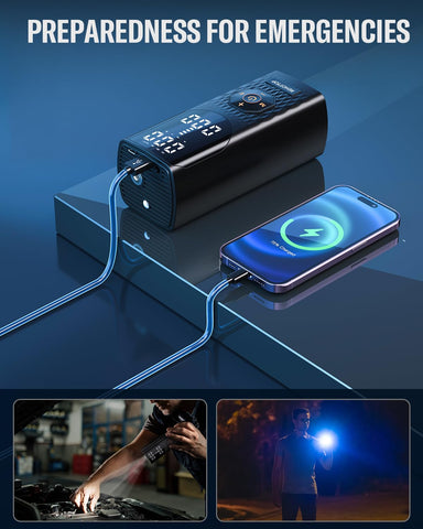 REHOTTOP included nozzles and adapters for cars bikes balls and inflatables