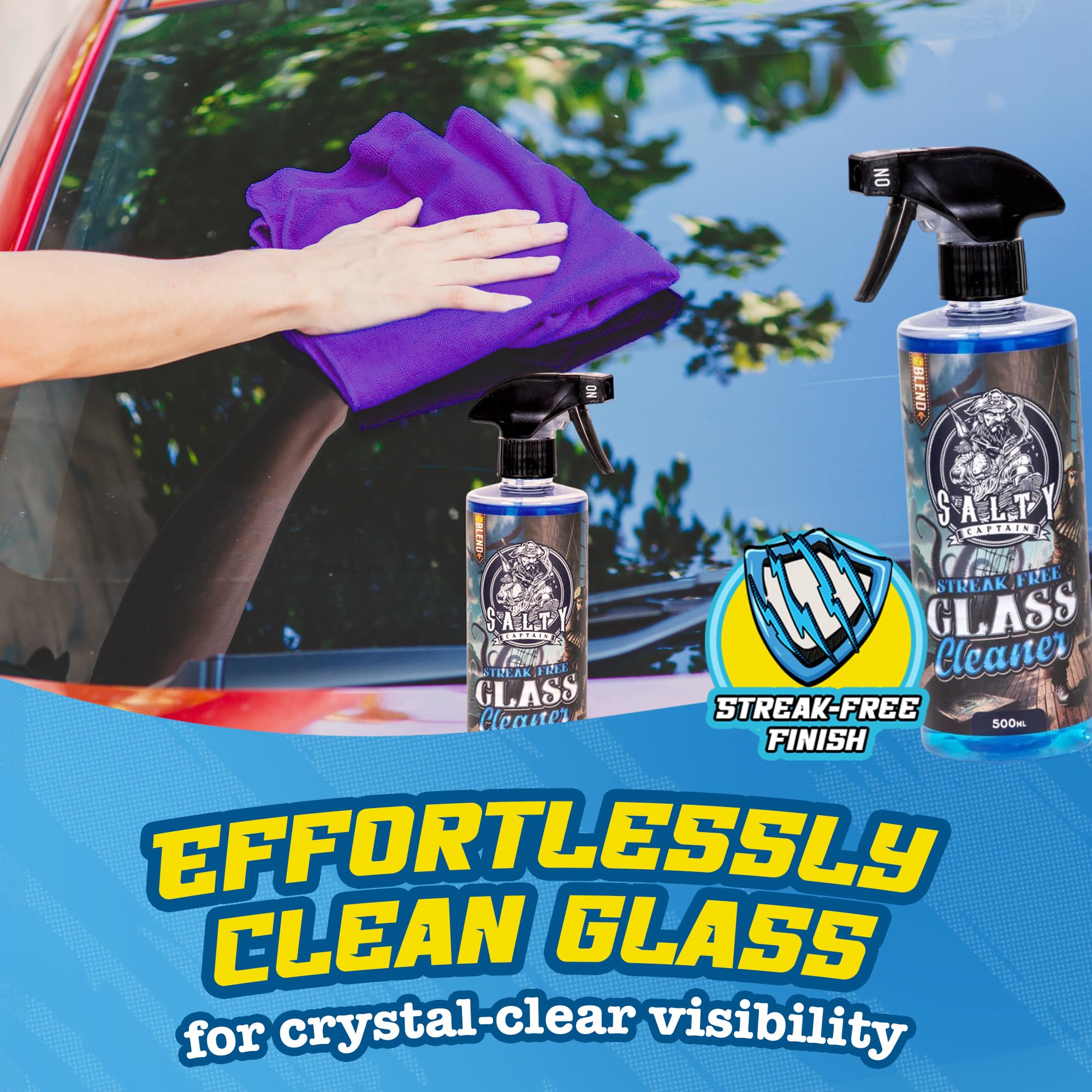 Salty Captain Tire Shine adds gloss and protection to rubber.