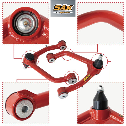 SAX 4X4speechless compatibility with factory cast steel arms shown.