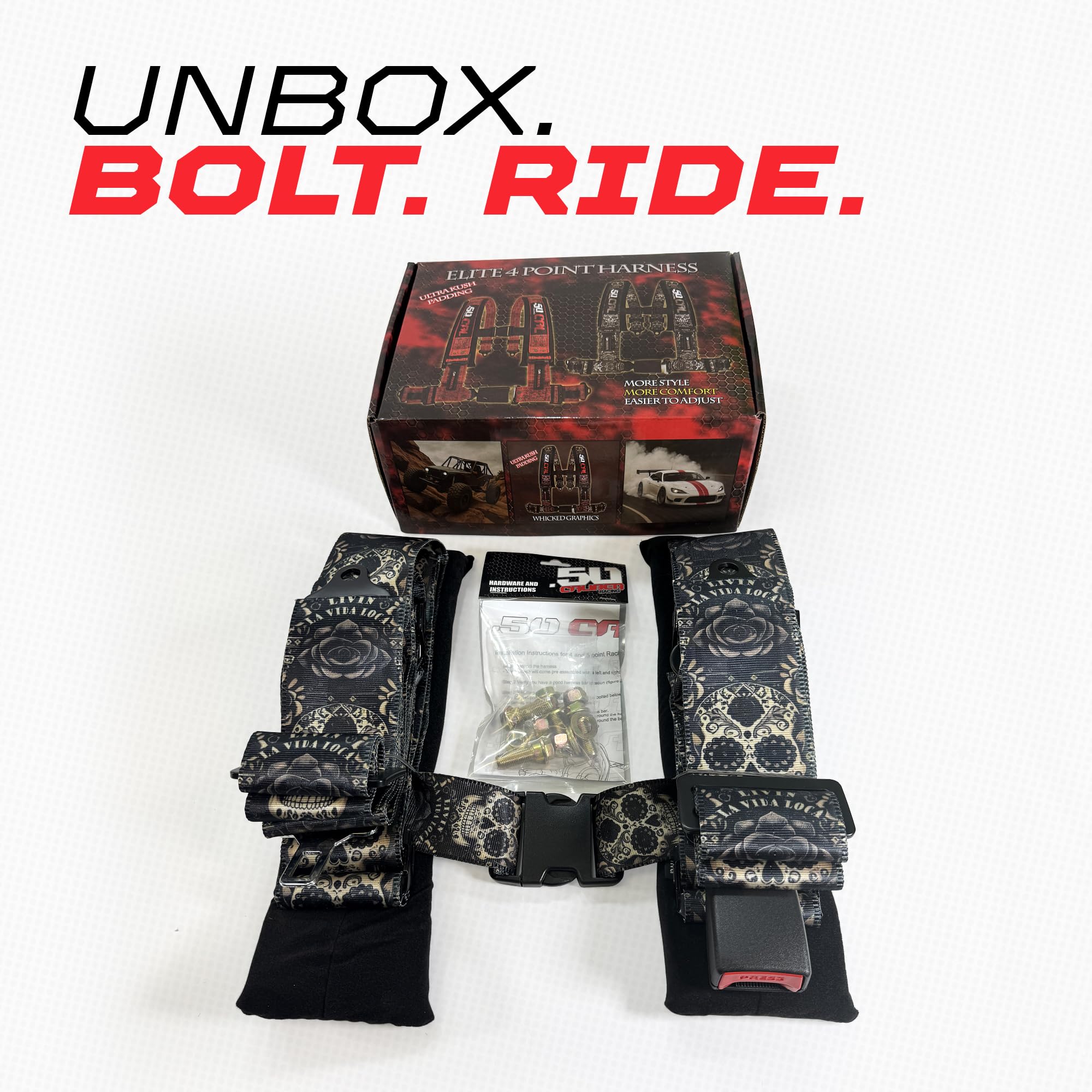 Sternum strap detail showing secure fit and position